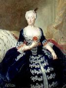 antoine pesne Portrait of Elisabeth Christine von Braunschweig oil painting on canvas